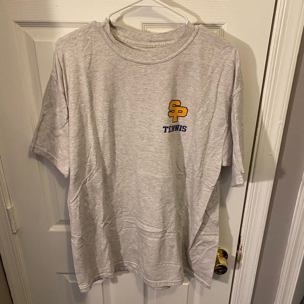 St. Paul’s school for boys tennis t shirt light grey size XL by Gildan